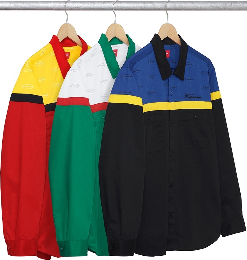 Color Blocked Work Shirt